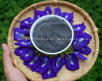 Schmetterlingserbsenblüten-Pulver: Natürliche blaue Lebensmittelfarbe