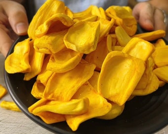 Dried Jackfruit - Dried jackfruit chips - Vietnamese dried fruit - Dried fruit snack - Crispy Jackfruit Chips