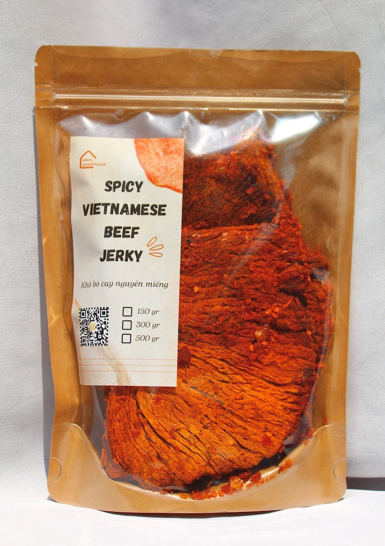 Spicy Vietnamese Beef Jerky Vietnamese Beef Jerky Khô Bò Bò Khô image 6