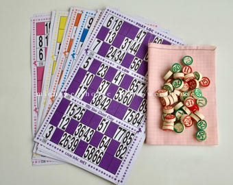 Zestaw tradycyjnych wietnamskich gier lotto | Gra planszowa Retro Lô Tô | Gra rodzinna na imprezę | Drewniane żetony liczbowe | Wietnamskie bingo