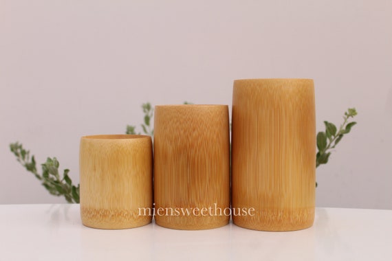 Bamboo Cup Natural Bamboo Cup Recyclable Cup Bamboo Mug Green Living  Vietnam Bamboo Tea Cups Biodegradable Material 