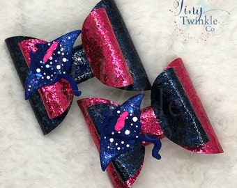 Sting Ray- Under the Sea Collection- Hair Bow