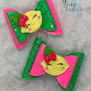Lemon Squeezy Capelli Bow- Collezione di mercato del contadino - Hair Clip