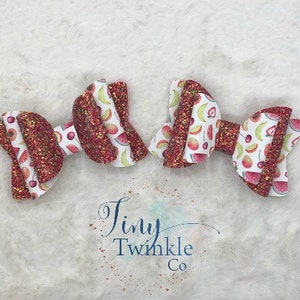 Mixed Summer Fruit Hair Bow- Farmer&#39;s Market Collection