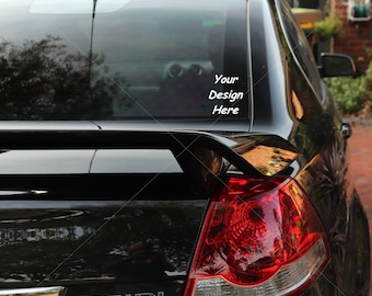 Car Decal Mockup Template: Vinyl Graphic Stock Photo (Digital Download)