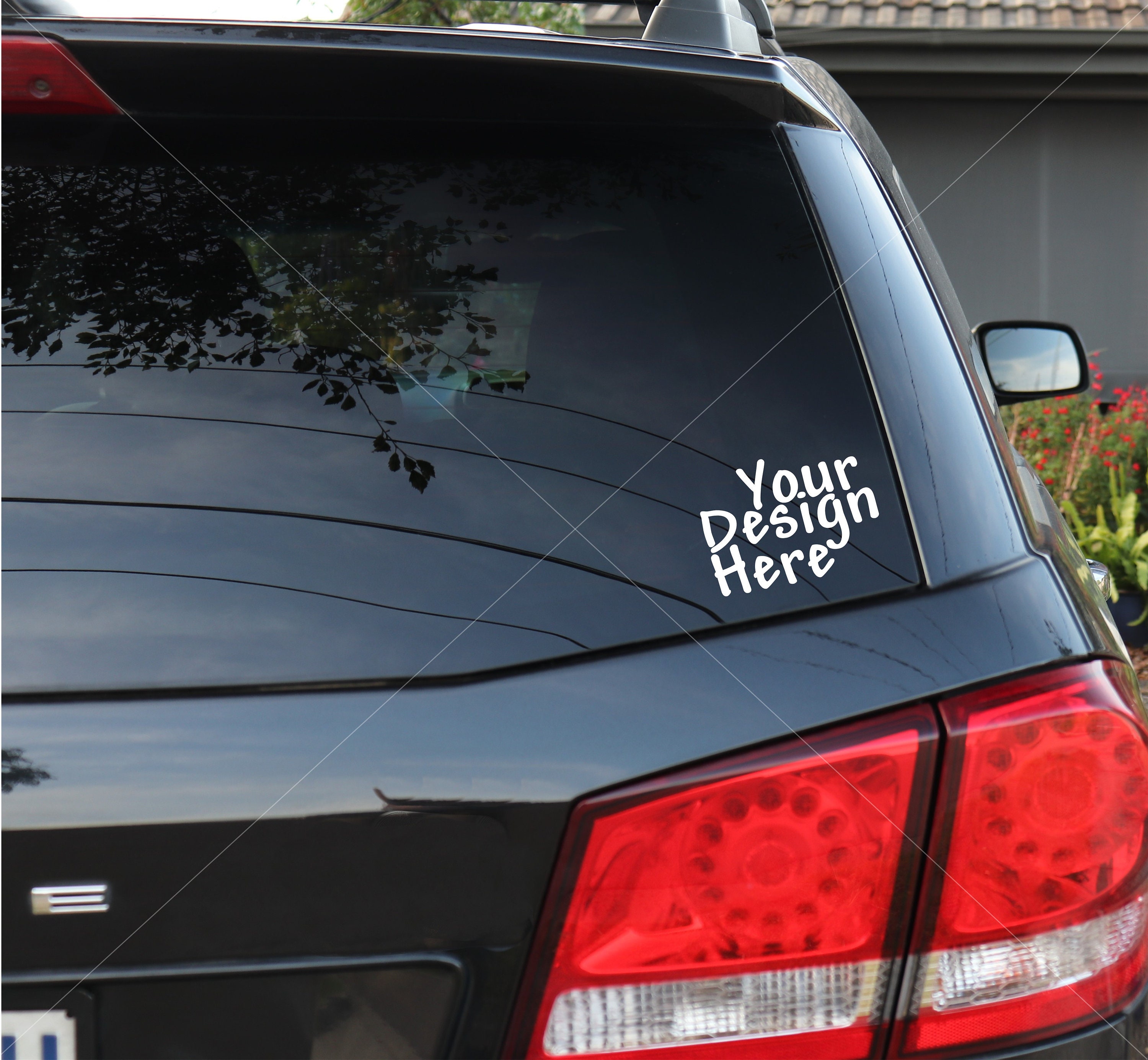 Download Car Decal Sticker Mock Up Template Digital Download Stock Etsy