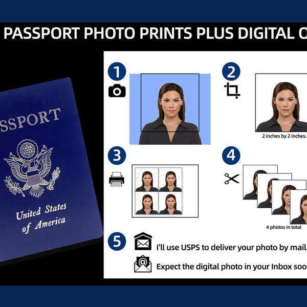 Premium US Passport Photo Prints: Professional Quality and Convenience