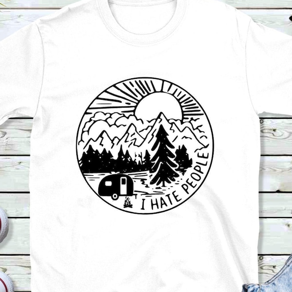 Odio a la gente Camper png,jpg,svg,cricut, archivo de silueta