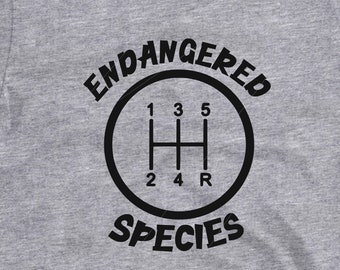 Endangered Species Stick Shift png, jpg, svg, cricut, silhouette studio file