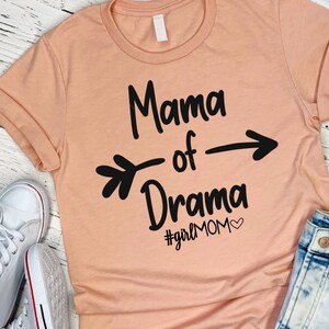 Mama Of Drama #GirlMom hart, jpg,png,svg,cricut, silhouet bestand