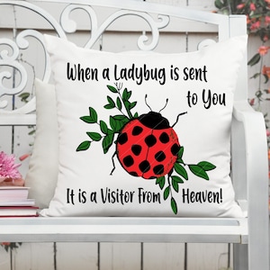 When I Ladybug is Sent to You, It is a Visitor From Heaven png, jpg, svg, crict, silhouette file