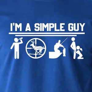 Sono un ragazzo semplice, caccia, pesca, beve png, jpg, SVG, Cricut, file silhouette