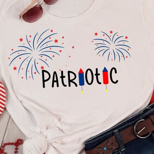 Patriotic (fireworks) png, jpg, svg, cricut, silhouette file