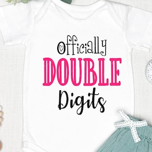 Officially Double Digits birthday png,jpg,svg, cricut, silhouette file
