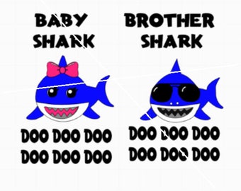 Daddy shark song svg | Etsy