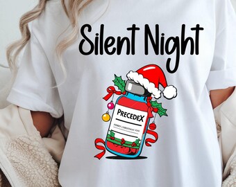 Silent Night Precedex Christmas Vial png, jpg, svg digital file