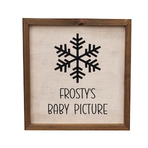 Frosty&#39;s Baby Picture Snowflake png,jpg, svg, cricut, silhouette file