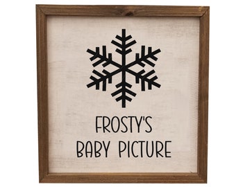 Frosty's Baby Picture Snowflake png,jpg, svg, cricut, silhouette file
