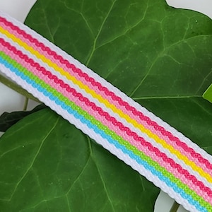 2,45 Euro/Meter Taschenband, Gurtband, Ripsband, Streifen, Bunt, dickes Band, 2,5 cm breit