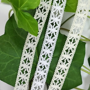 1,40 EUR/Meter Häkelspitze, gestricktes Zierband, Klöppelspitze, Spitze 1,5 cm breit