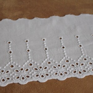4,30 EUR/Meter Festonspitze Baumwollspitze XXL  12,5 cm breit