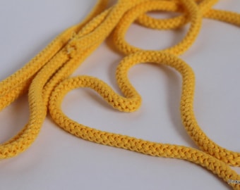 1,65 EUR/Meter Baumwollkordel Hoodiekordel Kordel  Seil 8-10 mm Gelb