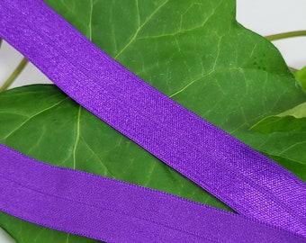 1.30 EUR/meter elastic edging tape. Folding rubber 20 mm purple elastic band