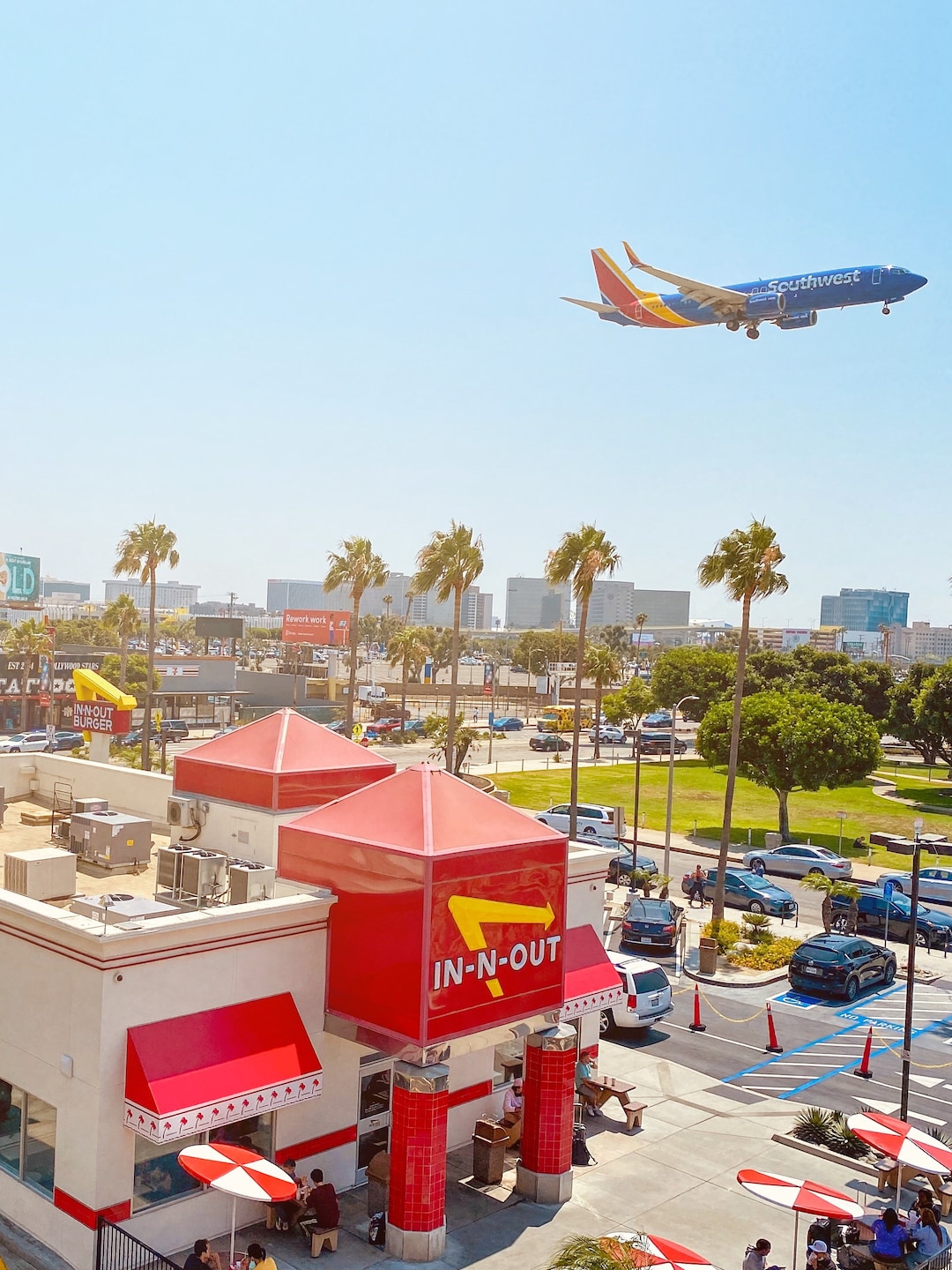 Innout Burger Plane Spotting at LAX Southwest Airlines Los Angeles, CA Etsy