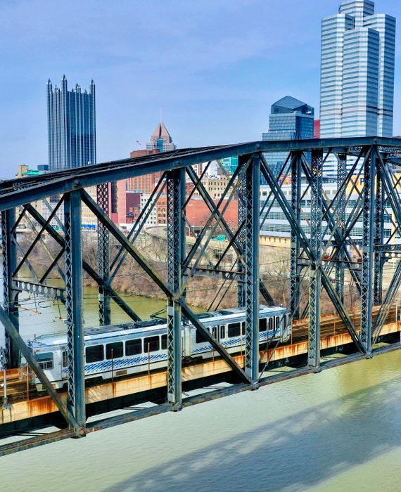 Pittsburgh Light Rail the T Pittsburgh PA Etsy