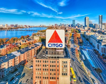 CITGO Sign Boston in Kenmore Square - Fenway Park - Red Sox