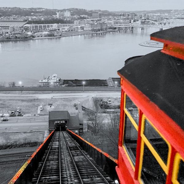 Duquesne Incline, Pittsburgh - Selective Color