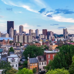 Pittsburgh Skyline as viewed from the northside neighborhood