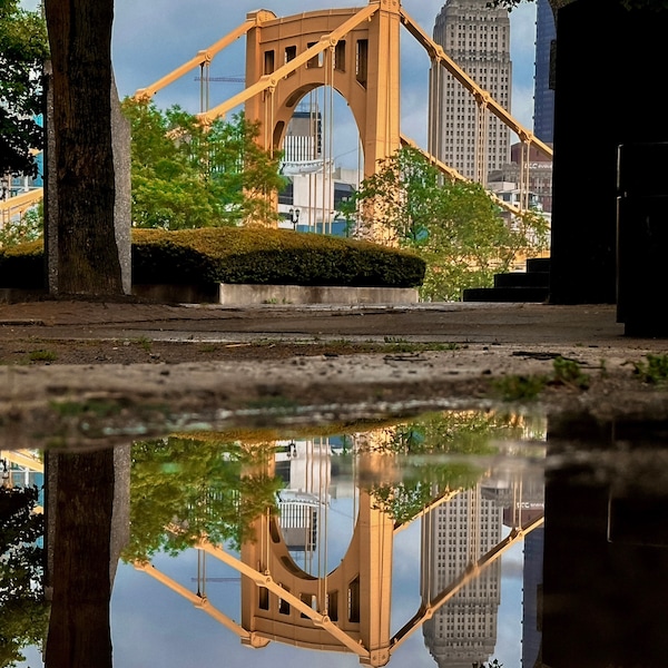 Puddle Reflection - Etsy