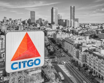 CITGO sign Boston in Kenmore Square - Fenway Park - Red Sox