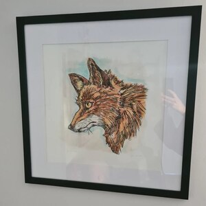 Reynard Original limited edition hand pulled mono and linocut print image 7