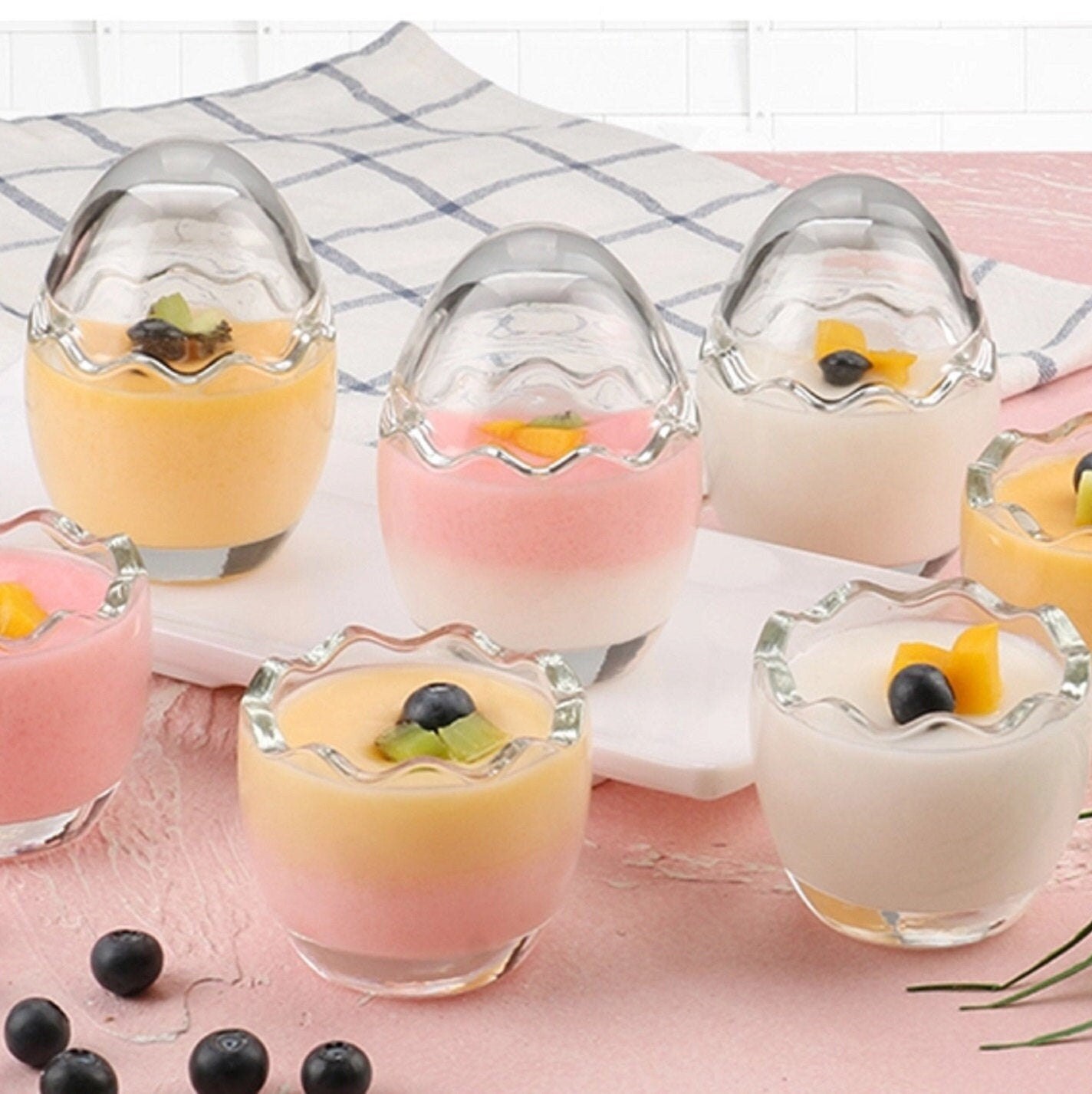 Egg Shell Glass X 10ea Egg Shaped Unique Container Easter Etsy