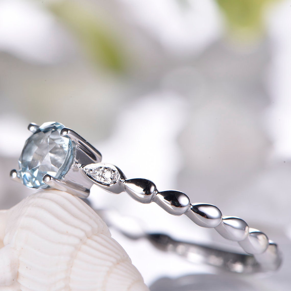 Fedi Nuziali Ceramica / 585 Oro Bianco Da Donna