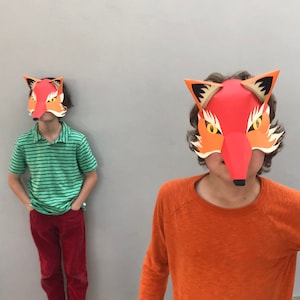 Maak je eigen Fox Mask - Uniek 3D-ontwerp - alle onderdelen inbegrepen - Eenvoudig te volgen instructies