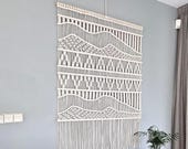 Large Macramé PATROON DIY met Gratis Knoopgids Beginners Tutorial Boho Macramé Wandkleed Download PDF Patroon met stap voor stap Instructie