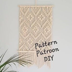 eenvoudig Patroon macramé wandkleed diy