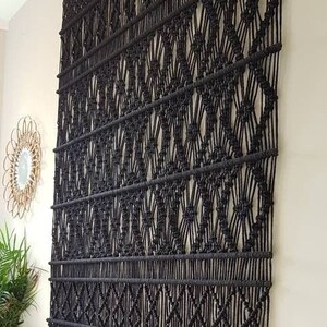Art Deco Style Wall Hanging Macrame Handmade Wall Decoration Macrame Wall Art Tapestry Home Decor Wall Hanging for Acoustics
