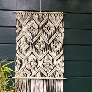 Macramé PATTERN DIY Wall Hanging Tutorial Make your own Macramé Wall Hanging Download PDF Wall Hanging Basic Pattern with Step by Step Explanation image 2