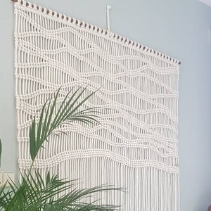 Modern Macrame Wall Hanging Timeless Scandinavian Wall Art Macrame Wall Hanging Organic Japandi Stylish Macrame Wall Art Acoustics