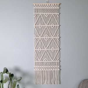 macramé patroon wandkleed beginners vriendelijk, makkelijk patroon door iedereen te maken