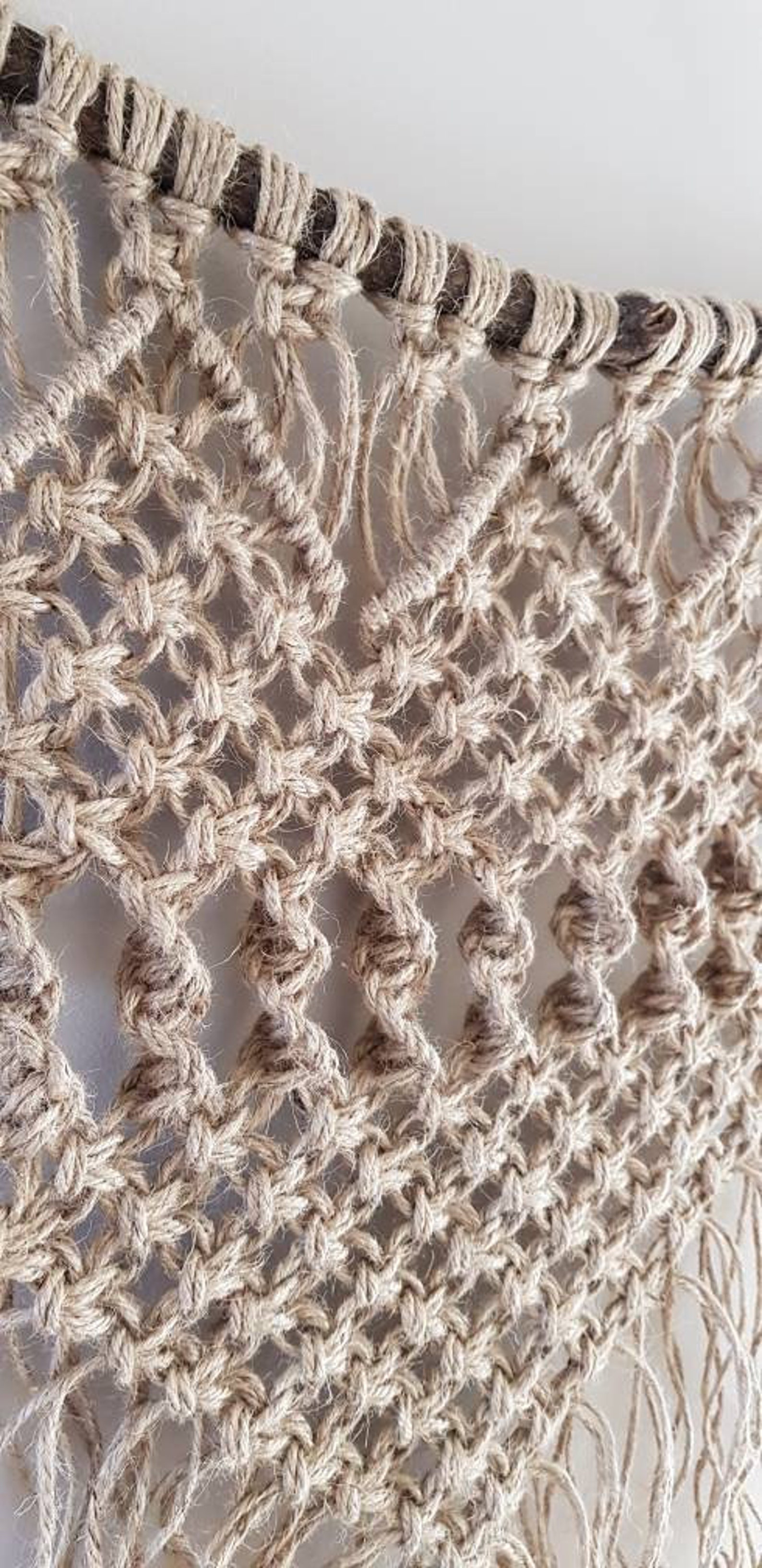 Macrame JUTE Wall Decoration Jute Tapestry. Handmade Rug Etsy UK