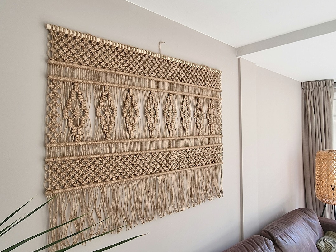 Macrame tapestry ♡BIGsize　サンセット　オーダー注文にて Amazon.com: 2 Pack Macrame Sun Wall Decor Hanging Tapestry