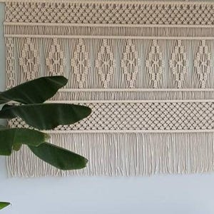macramé patroon wandkleed beginners vriendelijk, makkelijk patroon door iedereen te maken