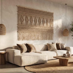 Macrame Pattern DIY Wall Hanging Beginners Tutorial Make Your Own Wall Hanging DIY Macrame Download PDF Basic Instruction Step by Step Explanation image 11