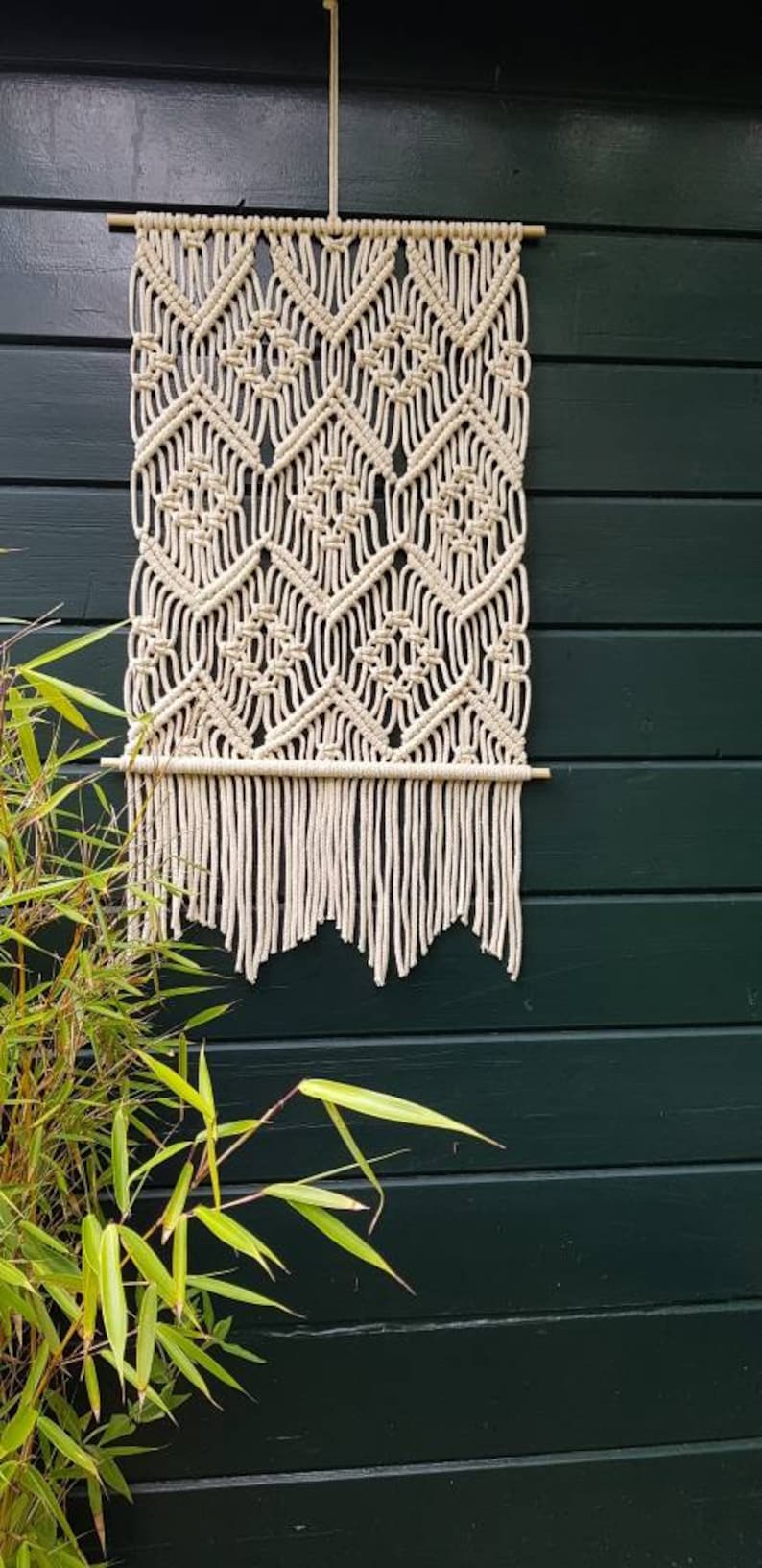 Macramé PATTERN DIY Wall Hanging Tutorial Make your own Macramé Wall Hanging Download PDF Wall Hanging Basic Pattern with Step by Step Explanation image 2