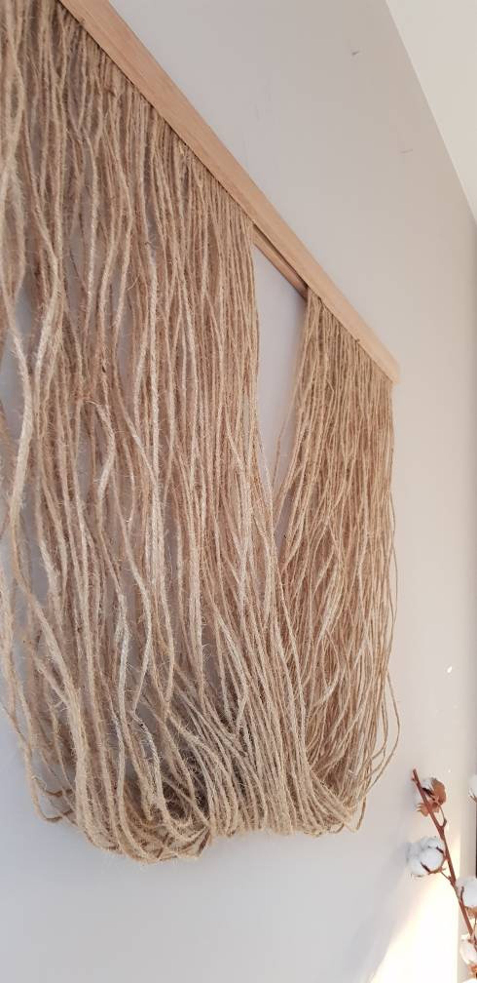 Sisal/jute Tapestry wave Wall Hanging Jute/sisal Etsy UK